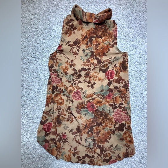 Pins and Needles Blouse Womens Small Floral Sheer Victorian Witch Party Event - Picture 5 of 5